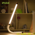Source usine Bureau moderne affaires pince réglable bras flexible loupe lampe de table en métal, clip lumière, capteur LED